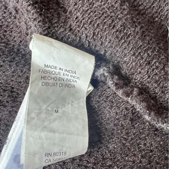 Lucky Bliss Open Front Cardigan Gray Cream Aztec Pattern women’s medium - Picture 4 of 9